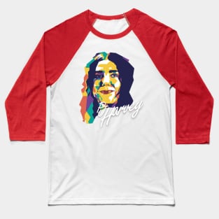 PJ Harvey Pop Art Tribute T Baseball T-Shirt